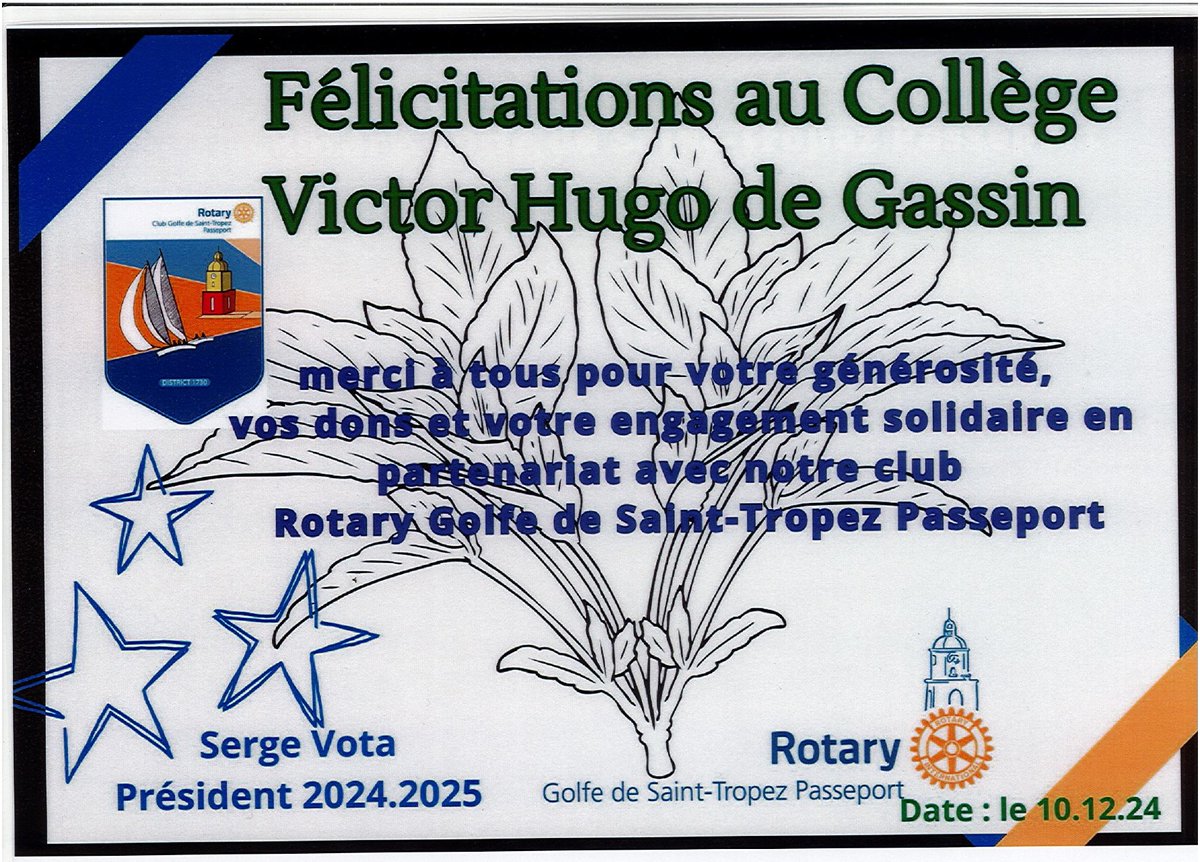 Collège Victor Hugo - Gassin tweet media