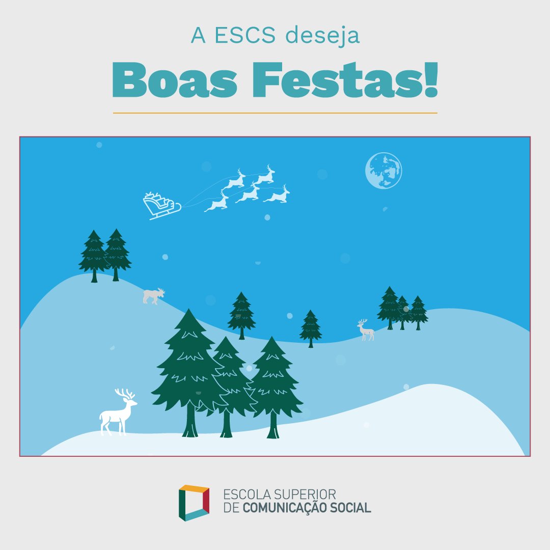 ESCS's tweet image. Boas festas, escsianos e escsianas! 🎄🥂Desejamos-vos um feliz Natal e um ano 2025 repleto de sucessos pessoais e profissionais e, acima de tudo, com muita saúde! 🤩😊
#ESCS #GenerationESCS