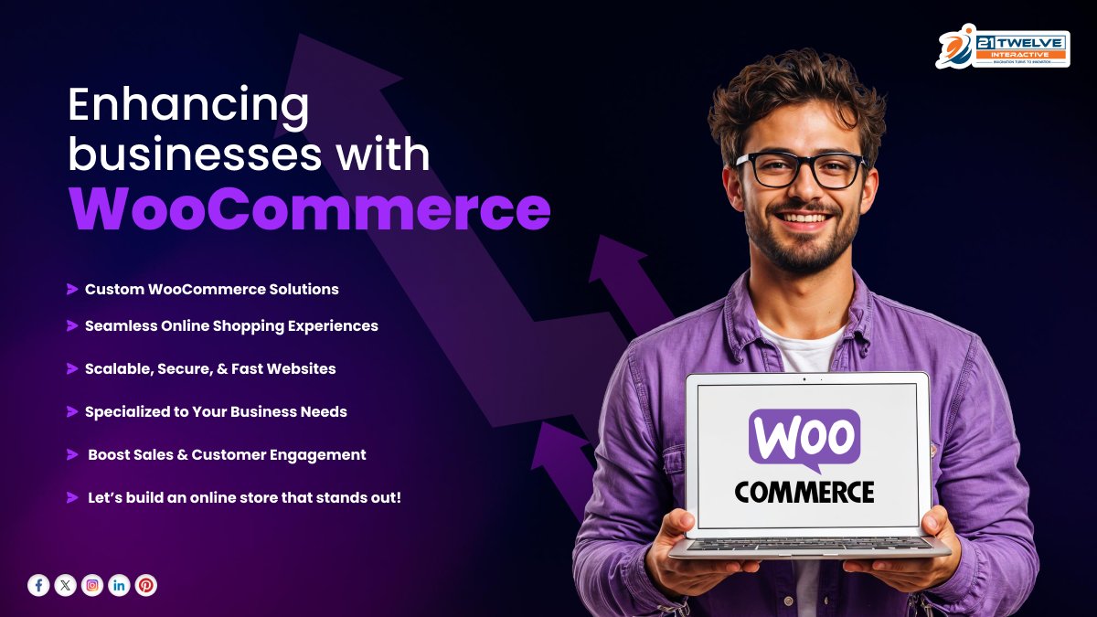 21twelveI's tweet image. 🚀 Enhancing businesses with WooCommerce! 🚀

#woocommerce #woocommercedevelopment #woocommercedeveloper #woocommerceexperts #woocommerceagency #shopify  #digitalmarketing #website #21twelveinteractive