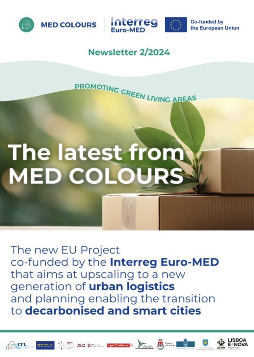 📢 Driving Sustainable #UrbanLogistics: #MEDCOLOURS second #newsletter is out!

📰  Read the newsletter here 👉🏻 linkedin.com/feed/update/ur…

🔗 Follow us for more updates and join the conversation about the future of #SustainableUrbanLogistics!