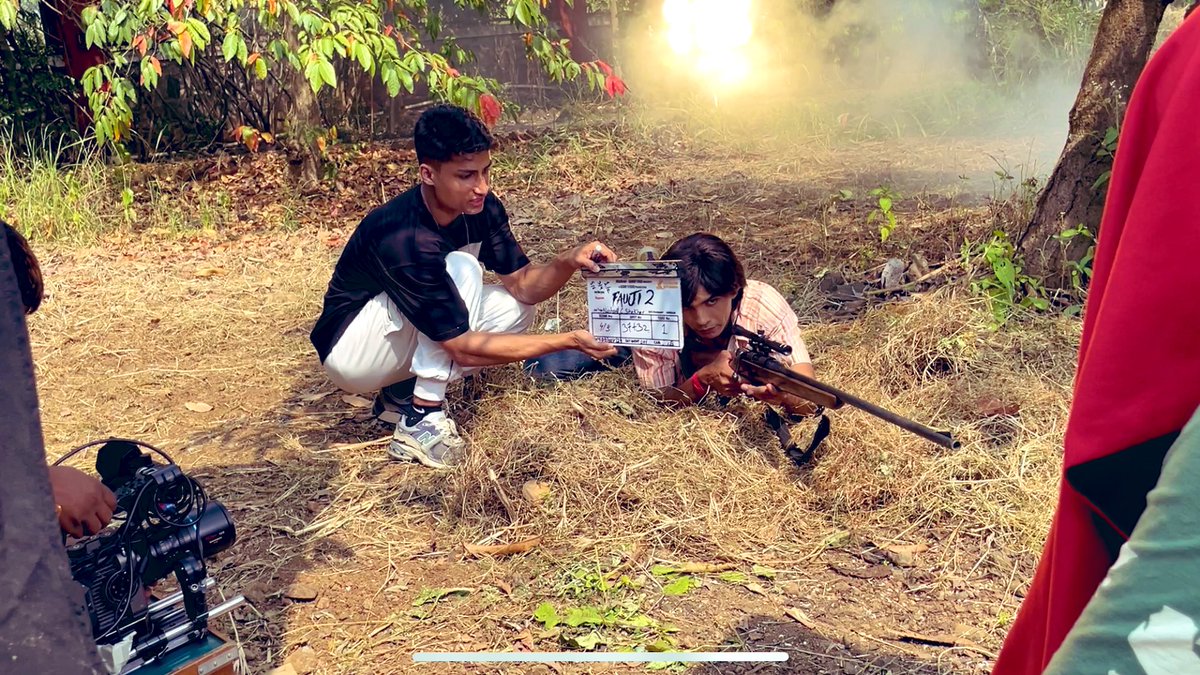NielSatpuda's tweet photo. Behind the scenes of #fauji2 #newshow #WavesOTT #BehindTheScenes #shooting https://t.co/gUDMe9zjMJ