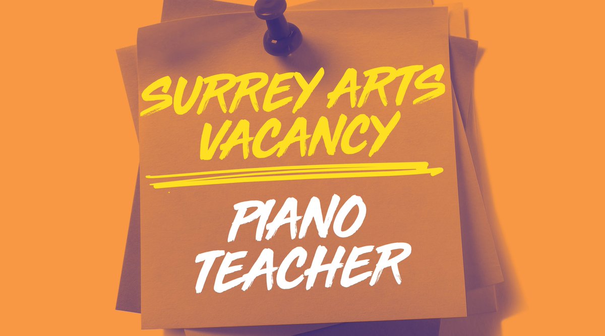 ‼️ Piano Teacher Vacancy ‼️ 

Surrey Arts is looking for a permanent, salaried peripatetic Piano Teacher working both during school hours and after school hours on weekdays and Saturday mornings based in north and west Surrey.

🔗 Apply here: orlo.uk/2rwnp
