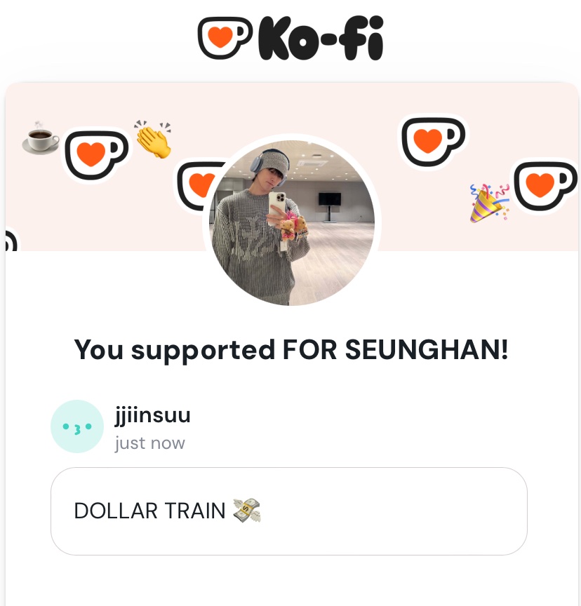 DOLLAR TRAIN FOR THE PROJECT 💸

if you want to participate, all you have to do is:
- donate 1$ to the project (if you want to donate more that's totally fine)

🔗 ko-fi.com/forseunghan/go…

- quote this with a screenshot as the example down below and today's hashtags to keep the