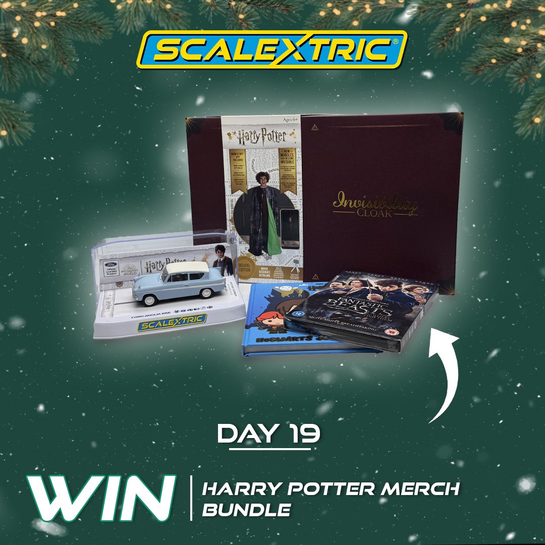 We’ve partnered with Warner Brothers to bring you the chance to win an incredible Harry Potter Merch Bundle! 🪄
 
All you have to do to enter is
 
1) Follow @scalextric
2) Reshare this post
3) Reply ‘done’

Head over to our Facebook and Instagram pages for additional entries and