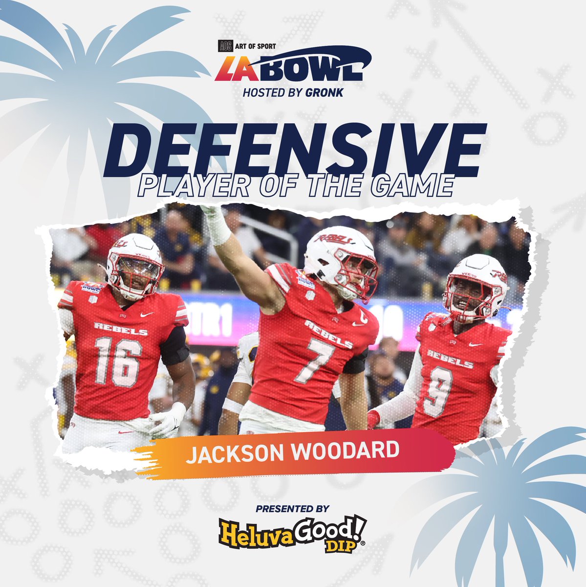 LABowlGame's tweet image. MENACE 😤🌟
Our 2024 Defensive MVP, @jackson_wood23!
#LABowl