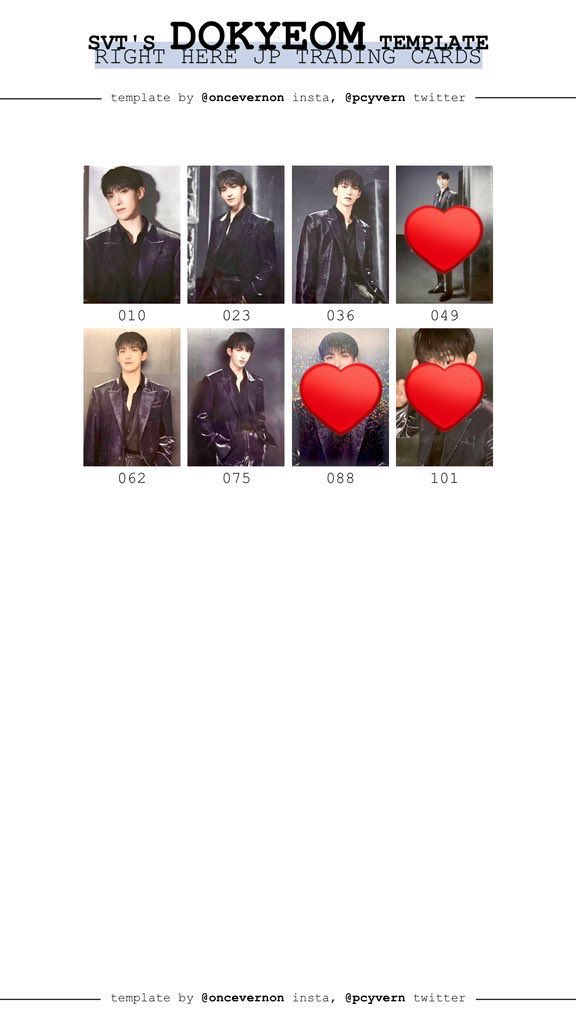 SEVENTEEN セブチ トレカ  交換 
HOME ホーム right here japan

譲 : 画像 1.2
　　スタンプラリー ウジバーノンジョシュア

求 : 画像 3.4ドギョム (♥️以外)
　　スタンプラリー ジュン

ドームで手渡し交換のみ
福岡 paypay ドーム

交換可能な方は、
写真提示の上リプorDMお願い致します