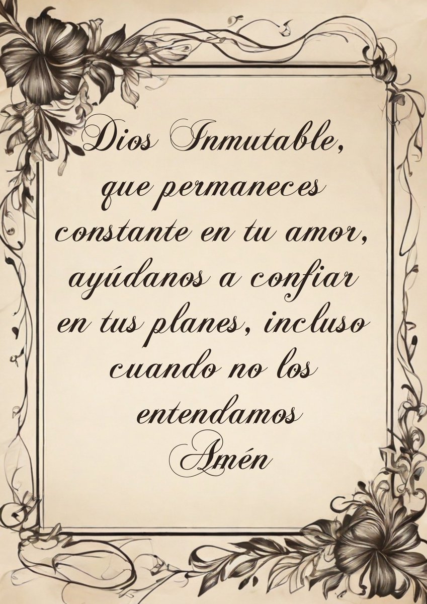 AngelesOrando's tweet photo. @laoraciondehoy Dios Inmutable, que permaneces constante en tu amor, ayúdanos a confiar en tus planes, incluso cuando no los entendamos.
Amén
#DiosInmutable #constancia #confianza #planesDivinos https://t.co/Bc9sYaxVNA