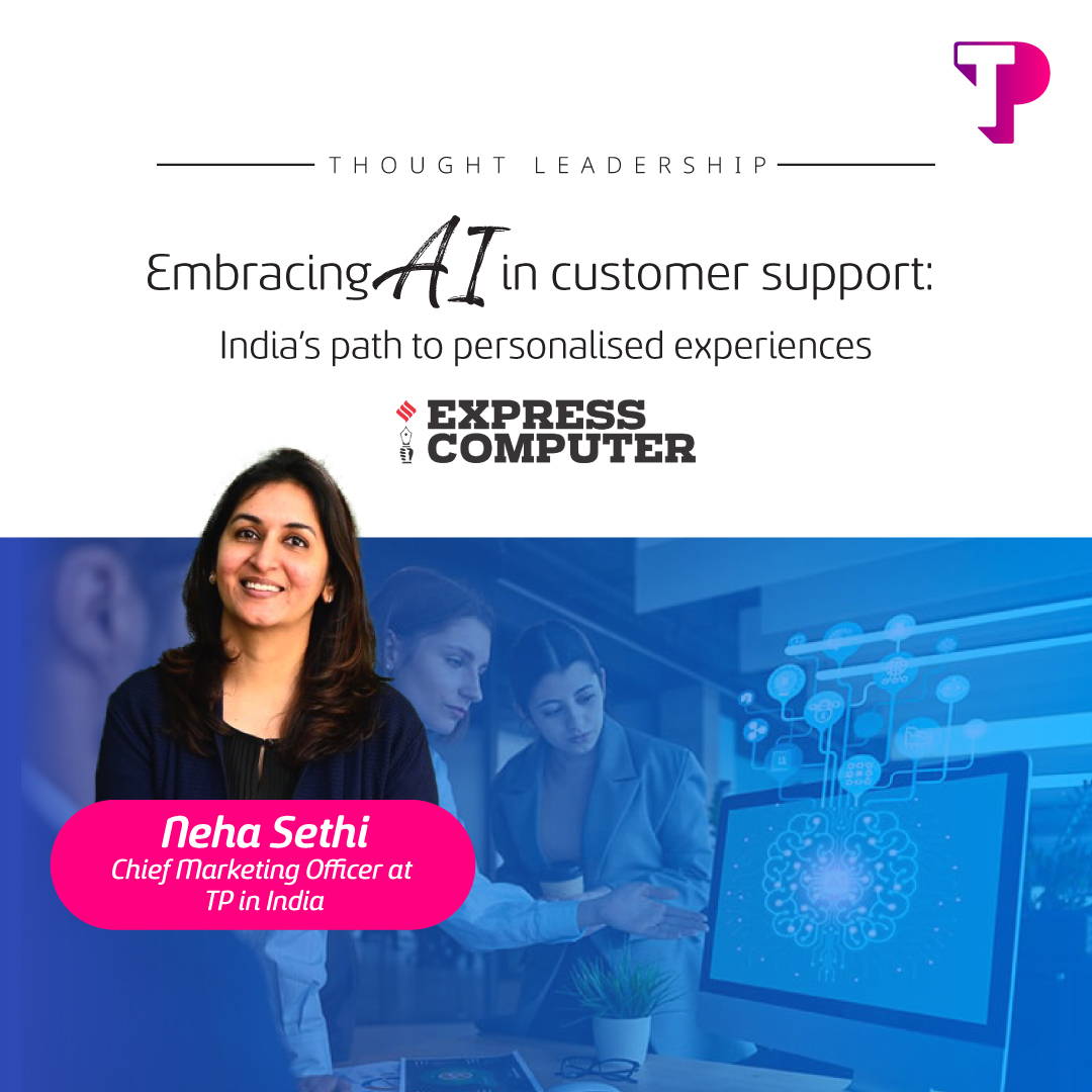 TPIndiaOfficial's tweet image. TP India&apos;s CMO Neha Sethi shares insights on Indian consumer behavior and how AI can enhance personalized customer experiences in an exclusive Express Computer feature.

Read more: bit.ly/Embracing-AI-i… &amp;amp; bit.ly/TPIndiaAboutUs

#TPIndia2024 #HighTechHighTouch #digital #CX