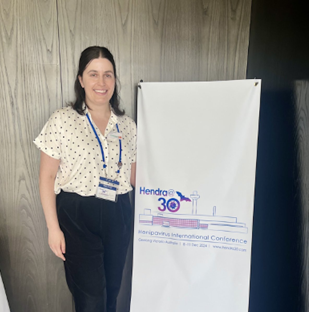 healthywildlife's tweet photo. Shana from WHA attended the Hendra@30 conference last week. It was amazing to hear about the range of work being dedicated towards henipaviruses, and catching up with several members of the Bat Health Focus Group. https://t.co/9Y8Xk1MayJ