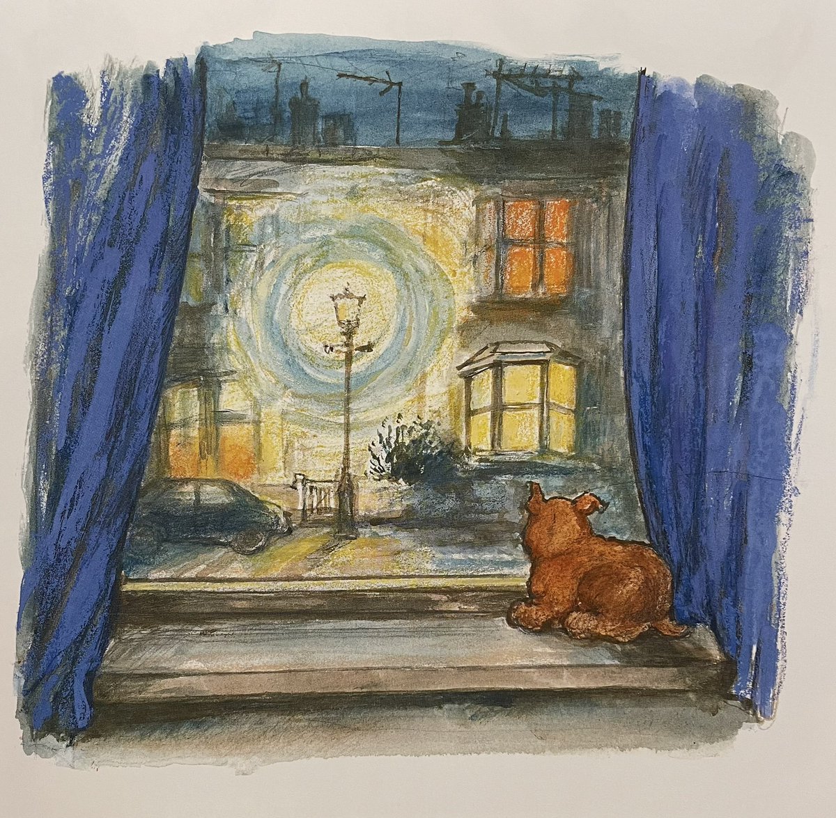 Dave left Dogger propped up on the windowsill, waiting for them to come back. They were gone a very long time. 

Dogger’s Christmas