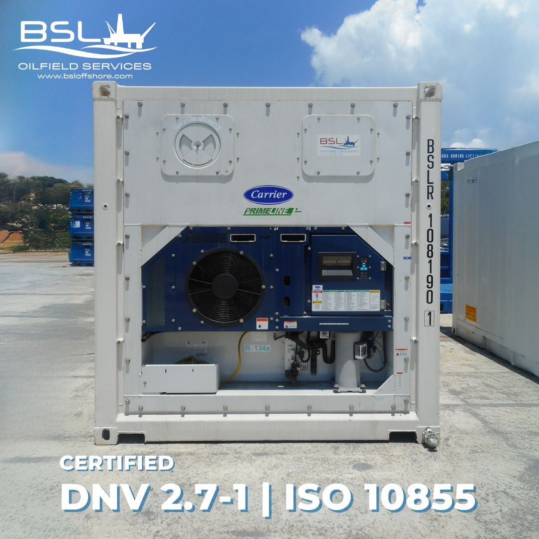 bsloffshore's tweet image. 10ft Reefer Offshore Containers Now Available in Labuan – DNV 2.7-1 / EN 12079 and ISO 10855 Certified

Reserve now: sales.my@bsloffshore.com
#BSLOilfieldServices #OffshoreContainers #Labuan