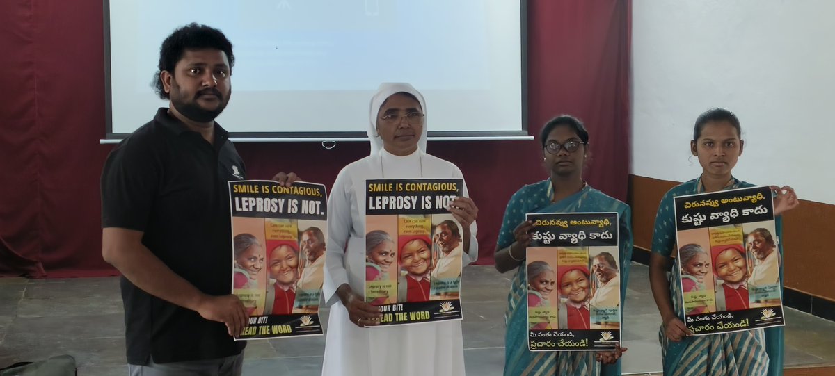 SILFIndia's tweet photo. 🌟 Breaking Myths, Changing Lives! 🌟

@Sasakawa_India proudly organised a sensitisation session on "Breaking Myths: Leprosy" at Sree Jeevan Jyothi Vocational Junior College, Polur, Kurnool, Andhra Pradesh. 🙌

🧠💡 This session empowered students and staff with facts, replacing misconceptions about leprosy with awareness and empathy. Together, we can build a world free of stigma and full of acceptance! 💕

📸 Highlights:

✨ Engaging discussions
✨ Myths debunked
✨ Community awareness boosted

Let’s stand united to fight misinformation and support those affected. 💪 Join the movement for change!

💬 Tell us: What myth about leprosy surprised you the most when you first learned the truth? Drop your thoughts below! ⬇️
#RestoringDignity #EndLeprosy #EndStigma #EndDiscrimination #BreakingMyths #LeprosyAwareness #SILF #CommunityCare #InclusionMatters #Polur #AndhraPradesh