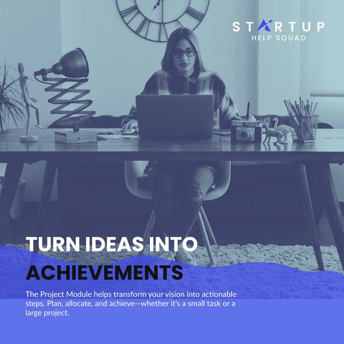 startuphelpsqd's tweet image. The Project Module helps transform your vision into actionable steps. Plan, allocate, and achieve—whether it’s a small task or a large project.

#StartupHelpSquad #ProjectManagement