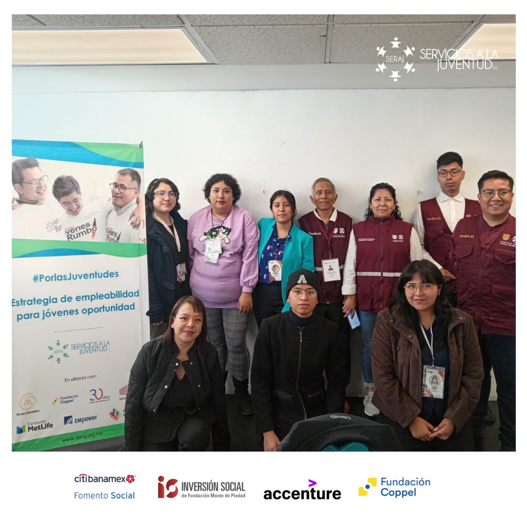 ✨ Simulación de Entrevistas Laborales  💼✨

Jóvenes con Rumbo en Tlatelolco fortalecieron habilidades de comunicación y aumentaron su confianza para enfrentar entrevistas reales con éxito. 💪🎯

Gracias a <a href="/YouthBuildMx/">YouthBuild México</a>, <a href="/fomento_social/">Fomento Social Banamex, A.C.</a>, <a href="/NMontePiedad/">NMontePiedad</a>, <a href="/Accenture_MX/">Accenture México</a> y #Coppel