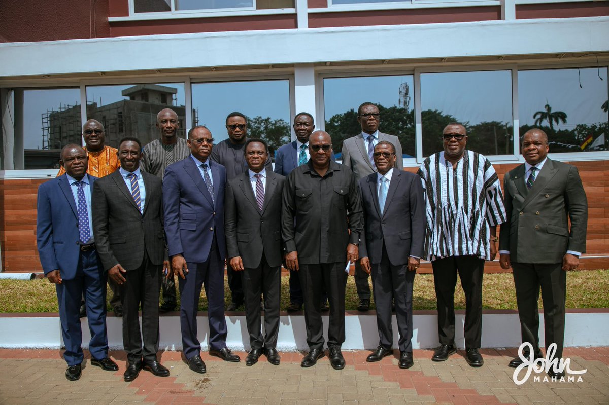 tv3_ghana's tweet photo. 📸 President-elect John Mahama met with the leadership of the Ghana Pentecostal and Charismatic Churches Council to express his appreciation to them and their congregations for their support

#TV3GH https://t.co/t4DxZCfXeh