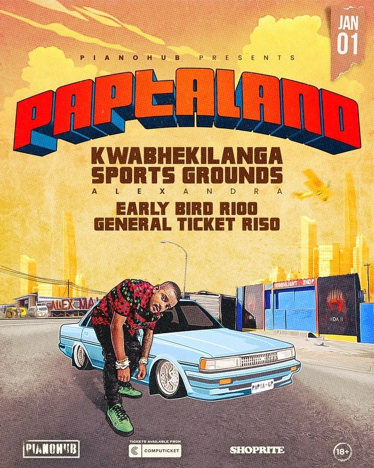 UL_Mzansi's tweet image. 🎉✨ Ring in the New Year at the 2nd Annual Paptaland curated by @KabzaDeSmall_! 🎶 Don’t miss this epic celebration. Visit #UrbanLifestyle for details: urbanlifestylesa.co.za/upcoming-event… 🌟🥳 #Paptaland #KabzaDeSmall