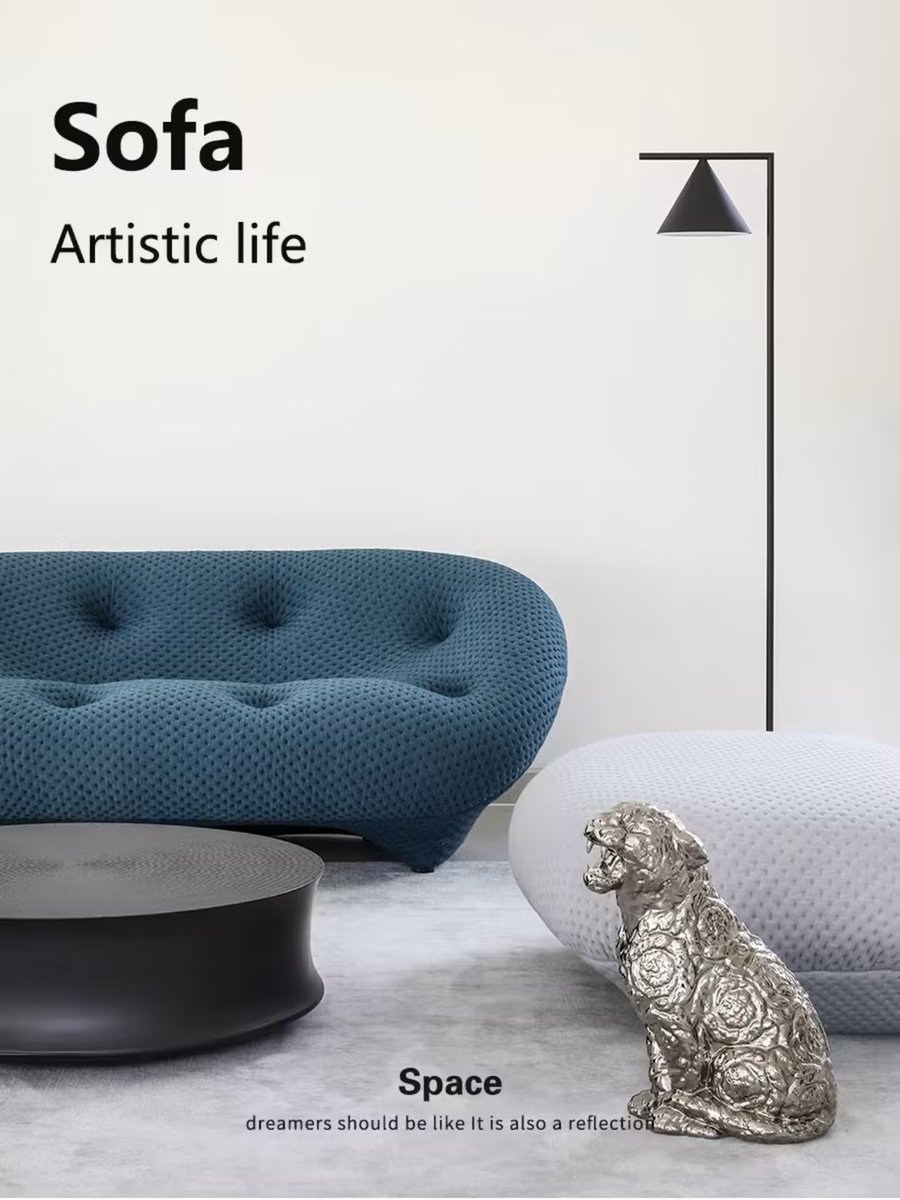 Sourcing_Market's tweet photo. The Ploun Shell Sofa -with its unique crescent-shaped outline.
Smooth, shell-like design seamlessly blends the seat cushion and backrest into one continuous form, no distinct armrests or unnecessary lines. This minimalist approach creates a strikingly elegant and classic piece.❤️ https://t.co/xVjVPXrhoa