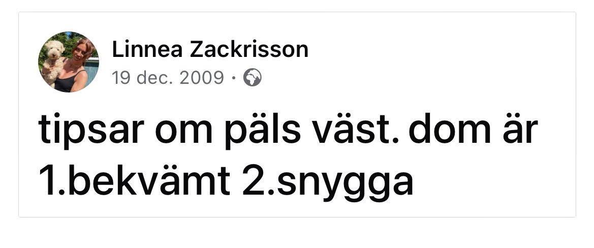 LinneaZackrisso's tweet photo. Jag hade typ blivit bra kompis med Linnea 16 år https://t.co/GG7R9tvg9I