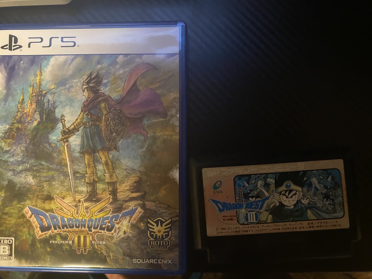 家にファミコンの原作ドラクエ3あった🥹
当時からやってた懐古勢ですが、リメイクめっちゃ楽しかった！！だが。。魔物使いは途中で縛りましたw