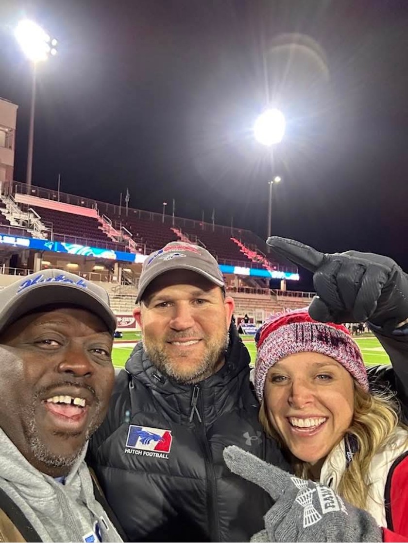 Hey <a href="/BlueDragonsFB/">Hutchinson Blue Dragon Football</a>  WE PUT THAT 3 PEAT ON HALT!  Congrats to our Coach <a href="/CoachDrewDallas/">Drew Dallas</a> and his wife <a href="/HeatherDallasNP/">Heather Dallas</a>.  Great Coach and a even better person!  We appreciate u man!  Let's RUN THAT SHIT BACK!!!! 2025