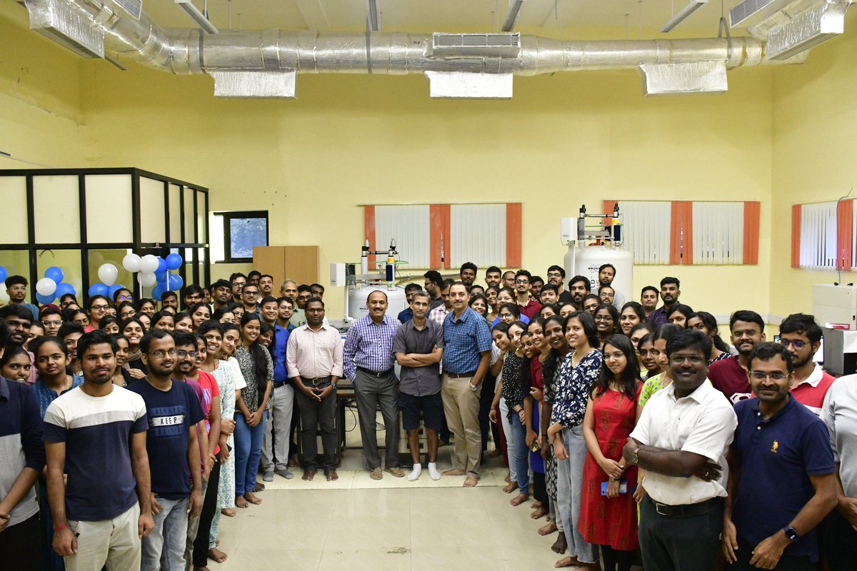 The inauguration of 400 MHz NMR by our Hon'ble Director, Prof. J. N. Moorthy, additional one to the Central Instrumentation Facility (CIF).
Many thanks to Dr. Veera Reddy, Dr. Vinesh Vijayan, Head of SoC, Dr. Ajay Venugopal, Dr. Ravi Pant for their efforts to bring this NMR.