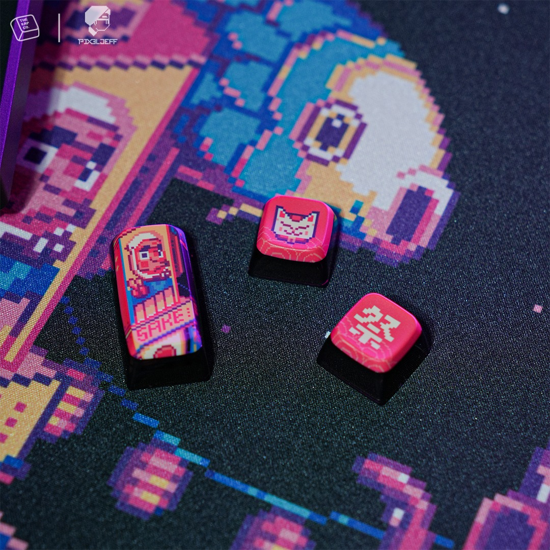 pixeljeff1995's tweet image. TheKapco X PIXEL JEFF
"NEON JAPAN".2024
NEW collaboration!
Keyboard Set, Keycaps, Desk mat and more...
SHOP link: reurl.cc/Y4VV5x
Photo by: thekapco
#pixelartist #pixeljeff #pixelart #8bit #retro #keyboard #thekapco