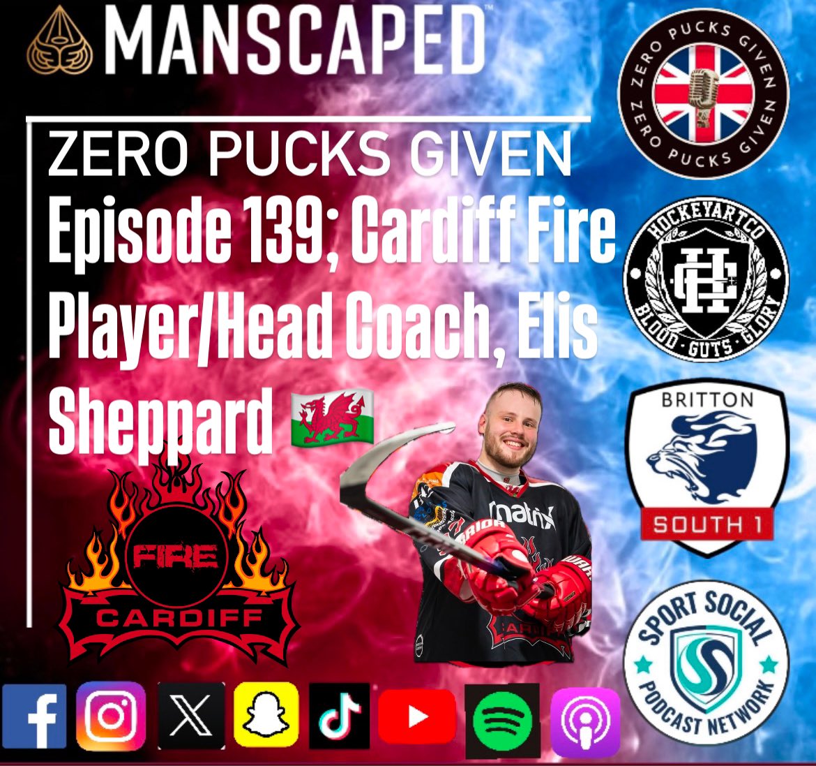 zeropuckspod's tweet photo. OUT NOW Ep139; @CardiffFireIHC Player/Head Coach @elisshep - Shep makes his ZPG bow as we discuss the Fire, junior career + a #GavinAndStacey &amp; @Batman tangent 
Spotify; https://t.co/Pe3O1h0qEk

Apple; https://t.co/kHIRAu6RXp

YouTube; https://t.co/W9Nzcde8hG https://t.co/QGIsbKuLTb