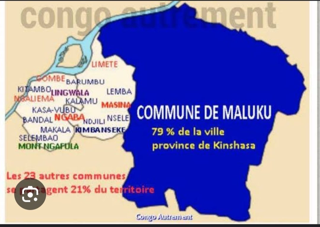 MbisoGilbert's tweet photo. Prenons la commune de MALUKU avec une superficie de 7948,8 Km*2, nous pouvons y construire une nouvelle ville avec les normes et nous serons en train d'abandonner progressivement l'ancien KINSHASA pour s'y rendre.
Avec un budget de 10 milliards, cela est faisable dans 5ans. https://t.co/xnIQW8fq4J