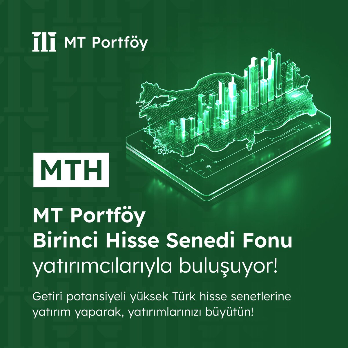 MTH – MT Portföy Hisse Senedi fonumuz bugün itibariyle TEFAS platformuna açılmıştır. Yatırımlarınız için şimdiden çok teşekkür ederiz. 😊