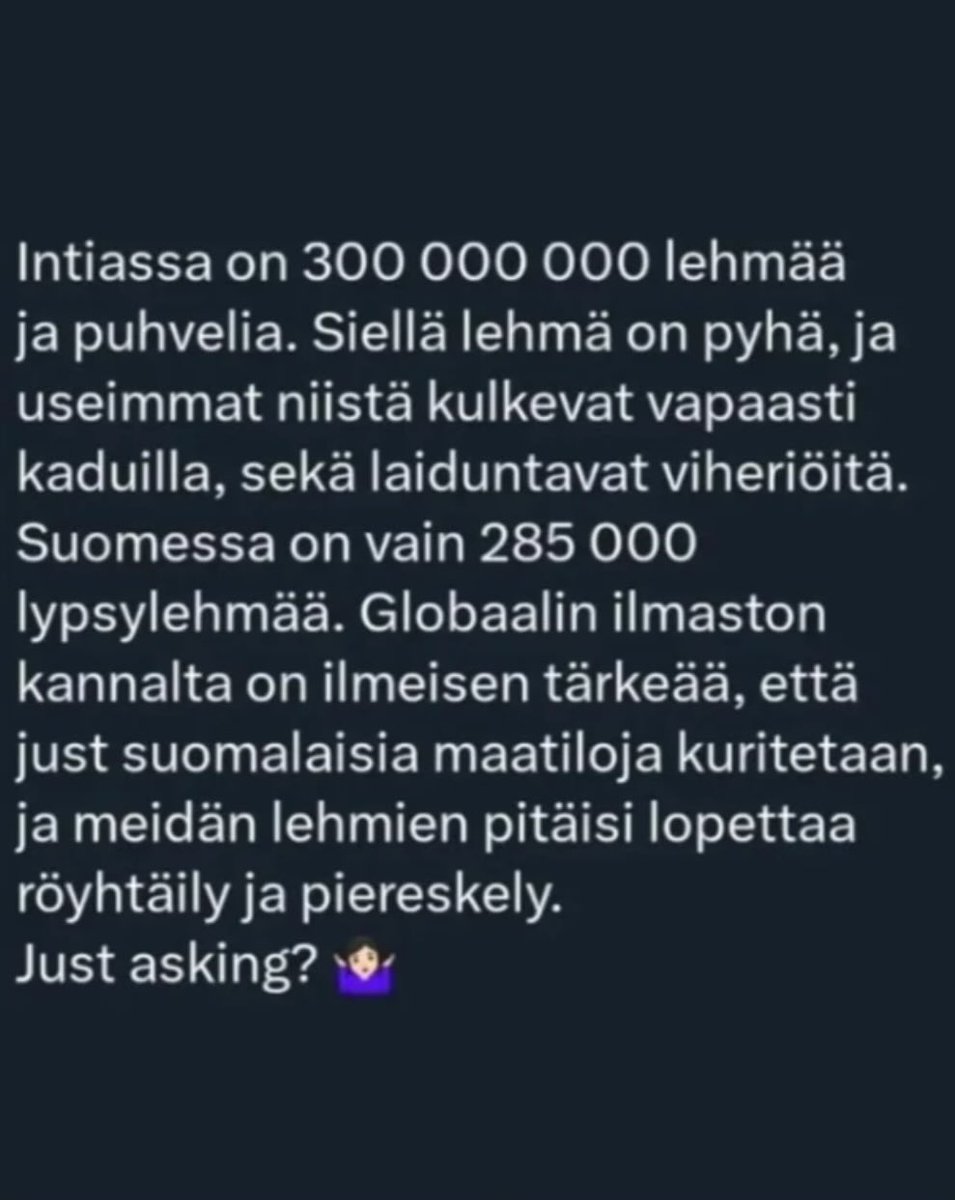 janneknen's tweet photo. #BovaerBoycott #ilmastohuijaus
#co2isNotPoison #Fuckingidiot https://t.co/esAE7tEhU2