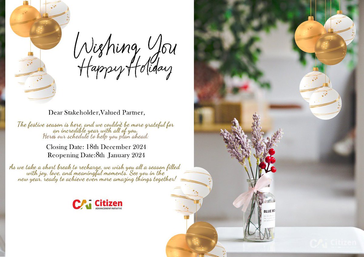 Citizen Advancement Initiative tweet media