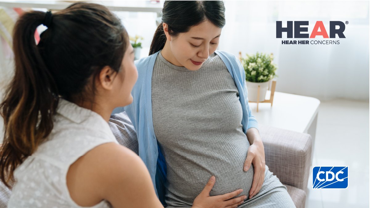 Be the support pregnant and postpartum women need. If someone who is or was pregnant in the past year shares any symptoms or health concerns, take them seriously. Hear her out and act quickly. It could help save a life. #HearHer bit.ly/3ZQ9i6P