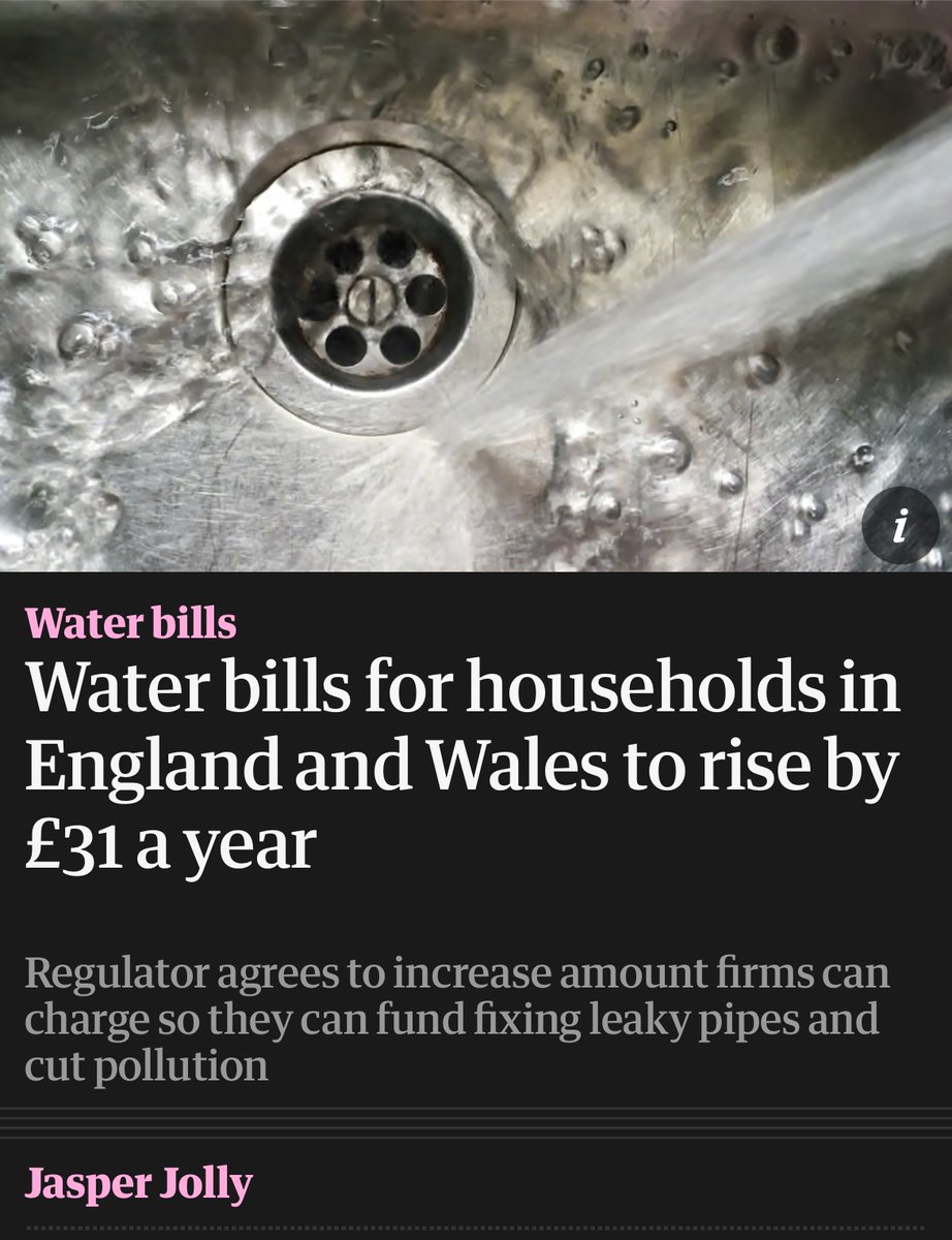 Ofwat is making us  pay for decades of criminal behaviour by water companies. 

Time to scrap both of them and give the public a real say over the future of our water. 

Back my Water Bill here:
actionnetwork.org/forms/add-your…