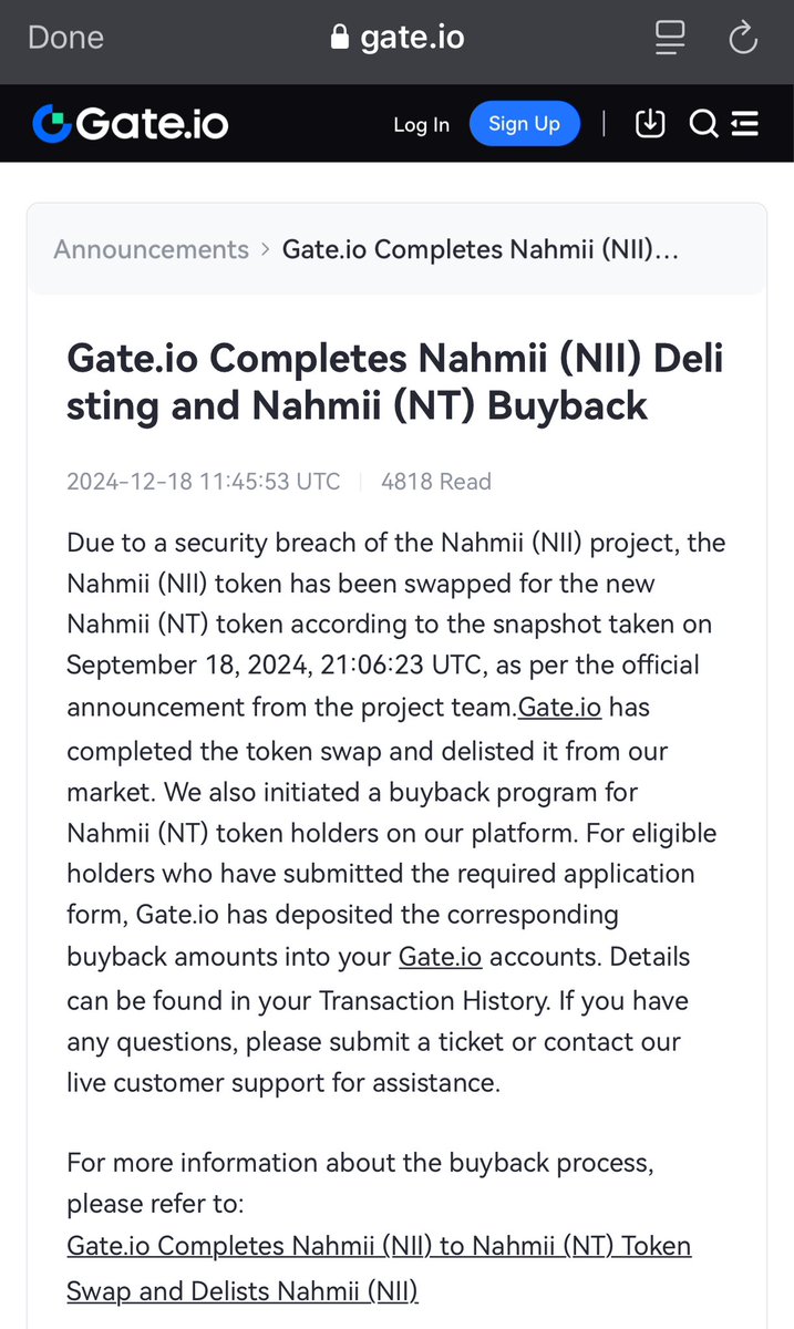 CR7P70B45713N's tweet image. @gate_io As much as we (the $NT (previously $Nii) community) appreciate the announcement and your recommendation to withdraw our tokens ASAP we ask that you change the withdrawal fee in accordance with the new supply of 120x less tokens. Thanks. 💜🔁