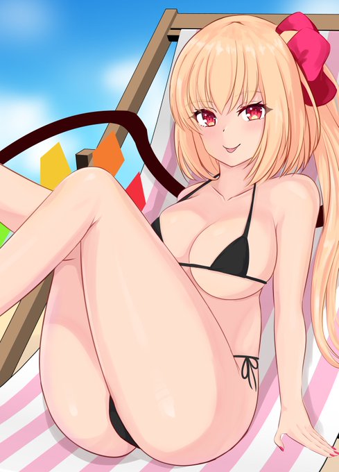 練習ついでに2時間クオリティのフランちゃん
背景は素材お借りしました 