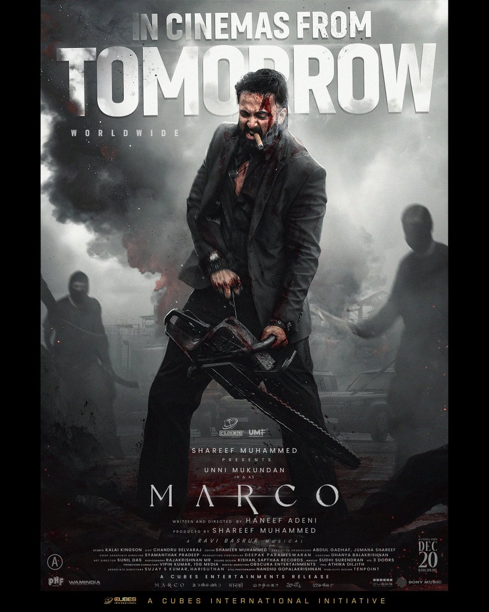 Iamunnimukundan's tweet image. M🅰️RCO Releasing Worldwide🌎 from tomorow🩸

#MarcoDec20
#Marco