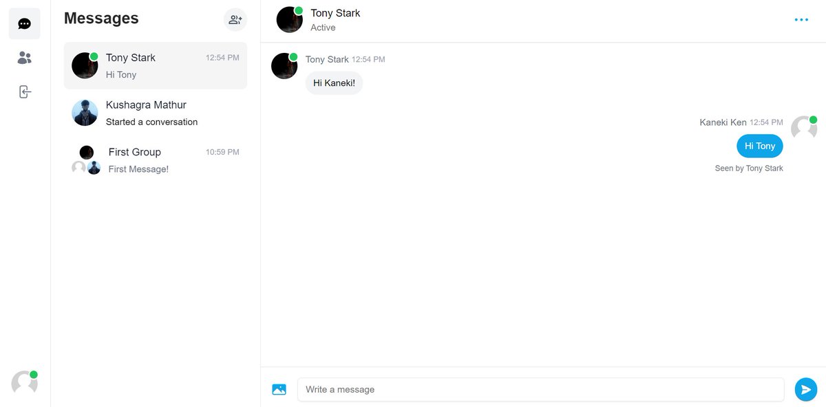 CoderGhost37's tweet image. Just built a real-time chat app at the JSM Hackathon (@jsmasterypro)! 🚀

Features:
⚡ Instant messaging
🌐 Group chats &amp;amp; online status
📷 Media sharing
💾 Direct DB access for speed

messenger-orcin.vercel.app
Check it out &amp;amp; let me know your thoughts! 🙌 
#webdev #NextJS