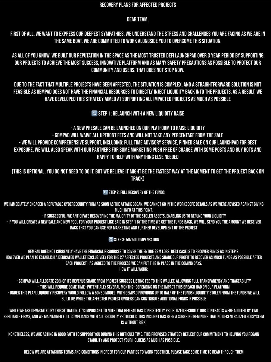 PabloCRO (@pablo_cro) on Twitter photo #GEMPAD proposal letter for all projects . <a href="/TheGemPad/">๐๐ฒ๐บ๐ฃ๐ฎ๐ฑ</a> is not to be Used or Trusted Ever again! Unless they Refund all project and earn their reputation Back ! #GEMPAD proposal letter for all projects . <a href="/TheGemPad/">๐๐ฒ๐บ๐ฃ๐ฎ๐ฑ</a> is not to be Used or Trusted Ever again! Unless they Refund all project and earn their reputation Back !