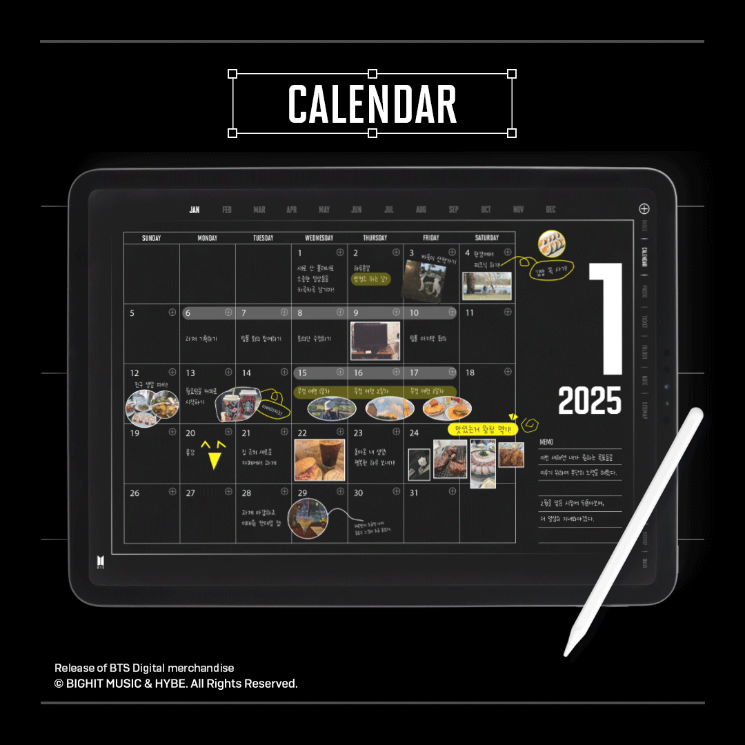 webudding_kr's tweet photo. Digital Planner | 📆 BTS 2025 Planner Release 

#BTS 2025 디지털 플래너가 #굿노트 와 #위버딩 에 출시되었습니다. 

더욱 업그레이드된 기능과 화려한 디자인으로 여러분을 찾아갑니다.

✨ 주요 기능

☑️ 애플 & 구글 캘린더 연동 

☑️ 간직하고 싶은 사진을 마음껏 저장할 수 있는 포토바인더 

☑️ 생생한 현장 기억을 기록할 수 있는 티켓북 

☑️ BTS SNS에 바로 접속할 수 있는 사이트맵 

📍구매처 : https://t.co/r26mawkVIX 

---
#BTS 2025 Digital Planner is now available on #goodnotes and #webudding!

Experience upgraded features and stunning designs made just for you.

✨ Key Features

☑️ Apple & Google Calendar integration

☑️ Photo Binder to save your precious memories

☑️ Ticket Book to relive those unforgettable moments

☑️ Sitemap for instant access to BTS SNS

Check it out now! 💜
📍Purchase: https://t.co/r26mawkVIX 

#BTS디지털머치 #BTS플래너 #위버딩 #Goodnotes #Webudding #BTSdigitalmerch #BTS2025planner