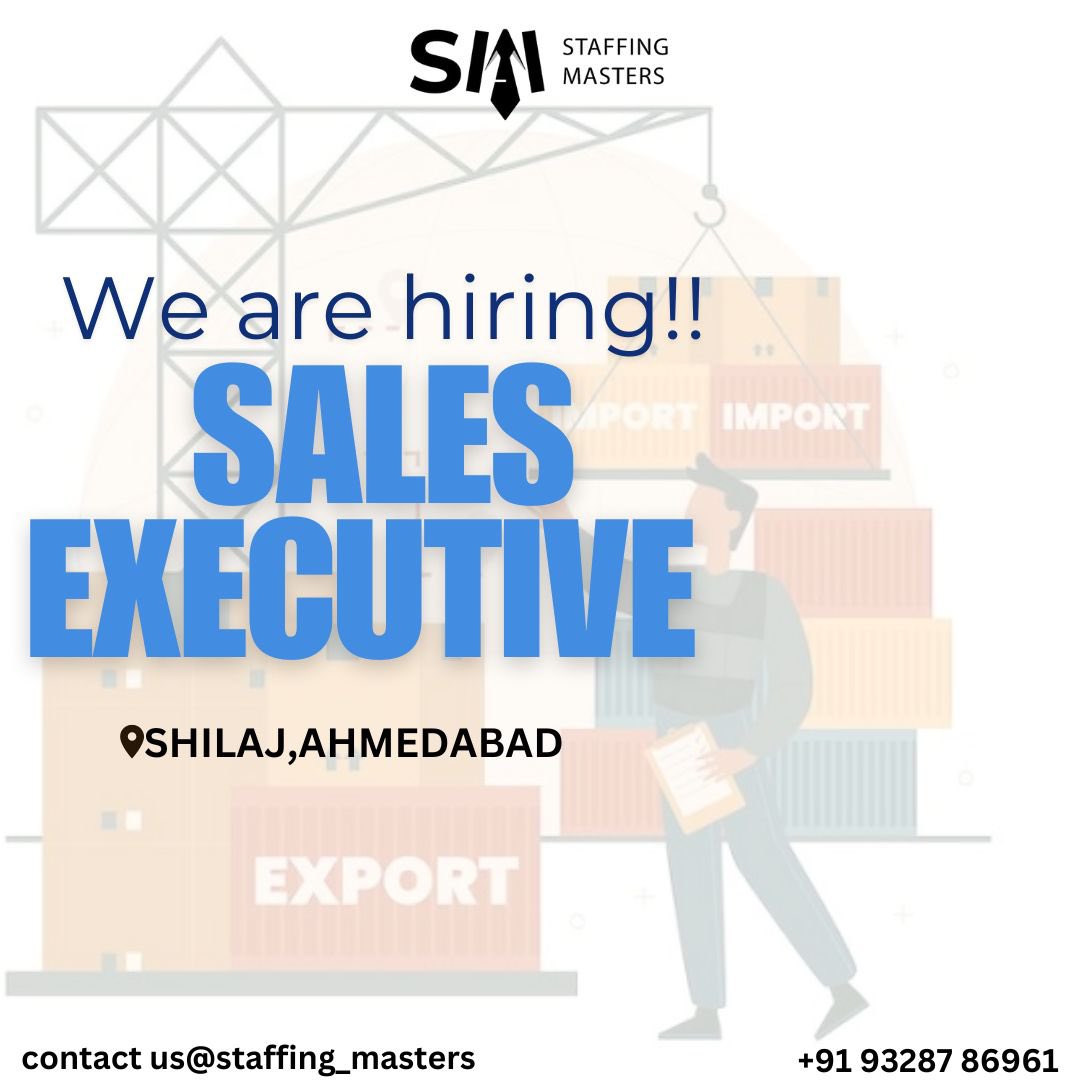 StaffingMasters's tweet image. Join Our Team as an Import-Export Sales Executive! 🌍📦

For more details dm or call us on 
+91 9328786961

#ImportExportJobs #SalesExecutive #GlobalTrade #CareerOpportunity #JoinOurTeam #InternationalBusiness #SalesJobs #LogisticsCareer #BusinessGrowth #JobOpening