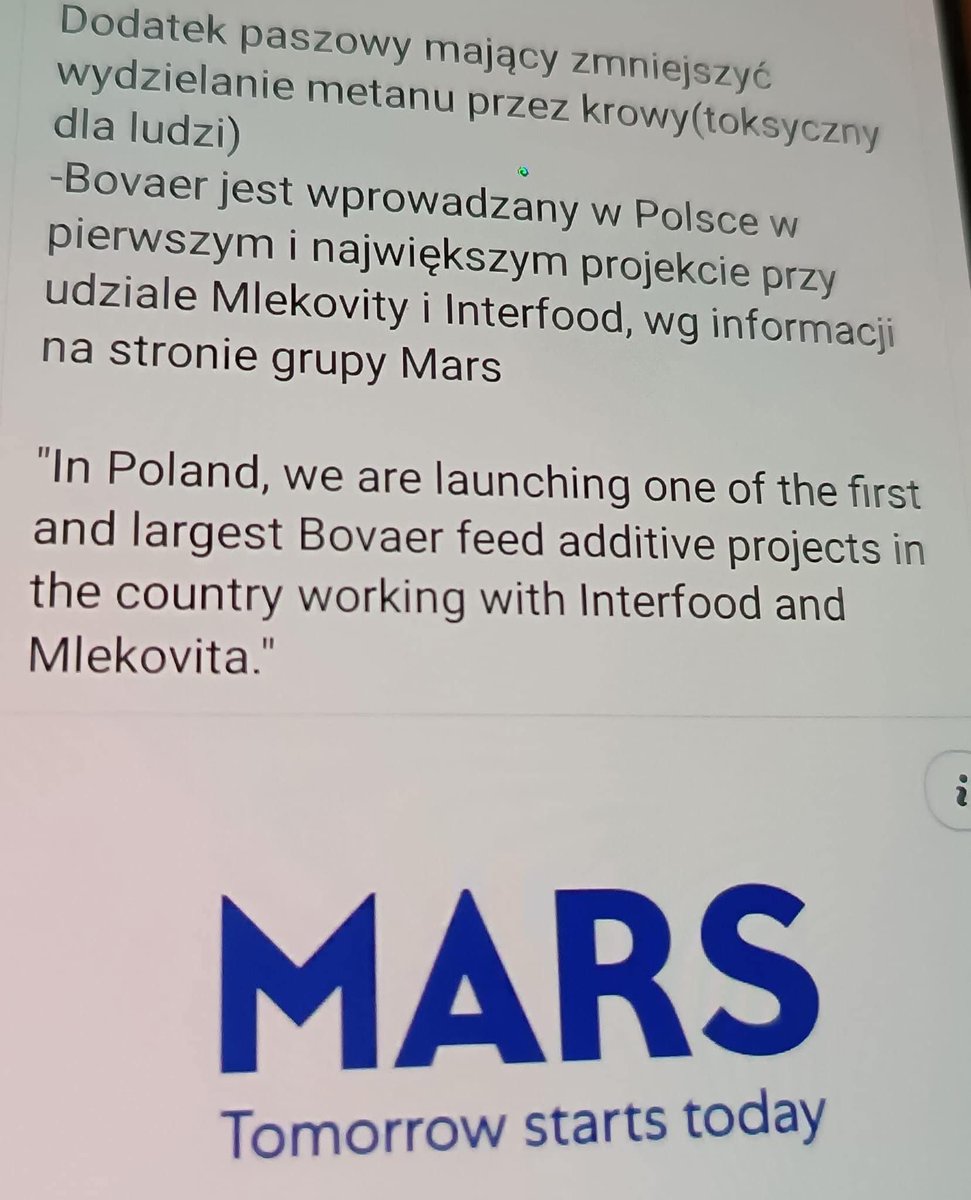 Uwaga‼️ Mlekovita‼️
Kolejne firmy mleczarskie przystępują do projektu w którym krowom podaje się boaver, lek zmniejszający puszczanie bąków🙆‍♀️ 
Lek upośledza rozrodczość u ludzi.