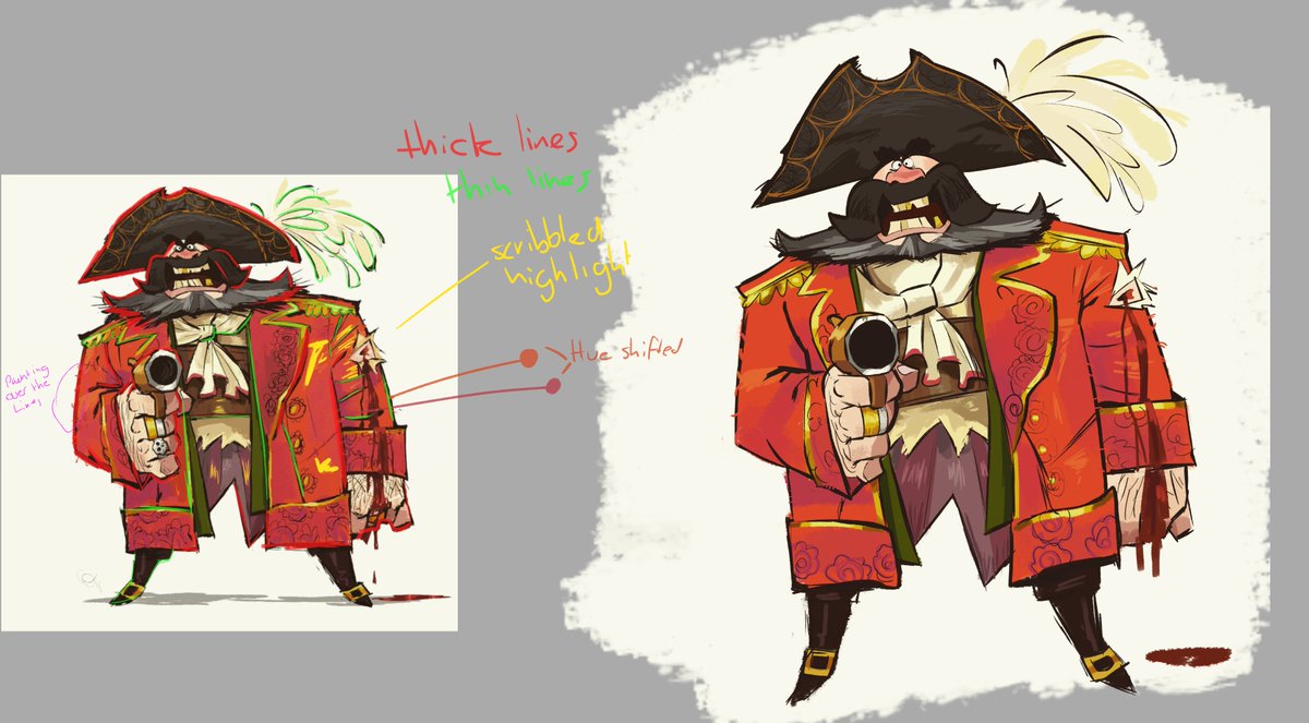 Fried_DimSum's tweet image. Did a style study, wanna learn how to draw in this kind of style ^^

art by artofguiff:
instagram.com/artofguiff?utm…