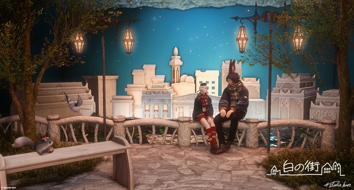 hareFF14's tweet photo. 【白の街】
#studio_hare 

Tiffany holiday window displays 2013 のイメージで白の街並みを作りました。

Meteor Belias The Goblet 22-8 

https://t.co/2mbCszNCK1

📷✨Thanks雪さん
#FF14Housing #FF14ハウジング https://t.co/TogVk7EGmu