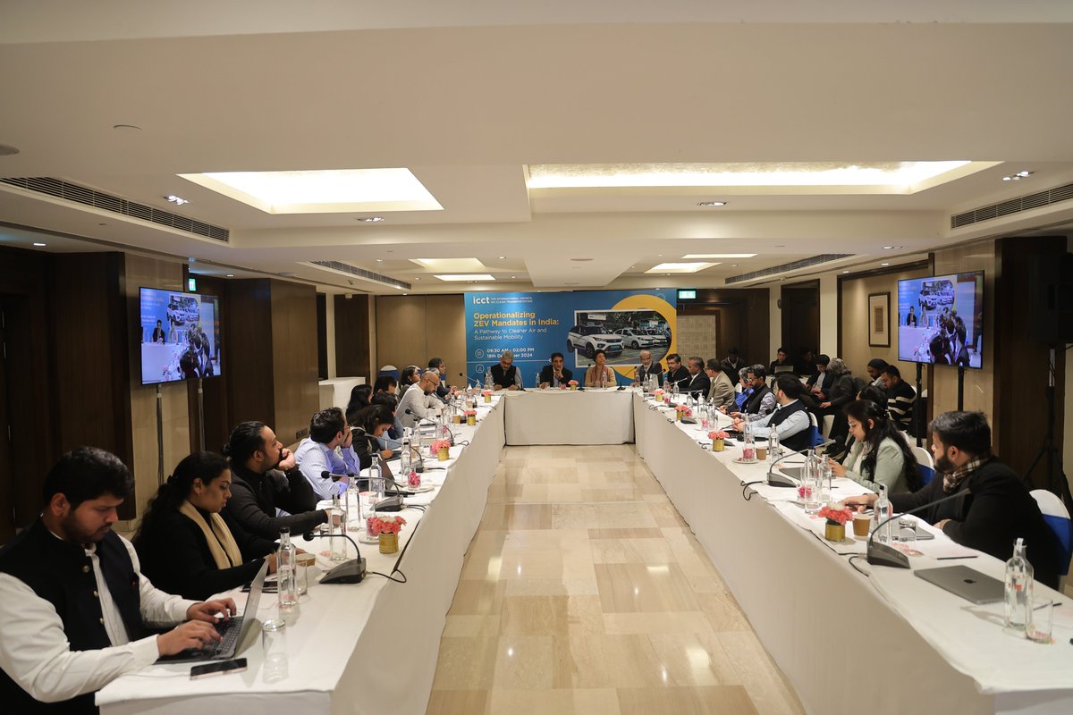 TheICCT_India (@theicct_india) on Twitter photo As part of the India ZEV Alliance initiative, <a href="/TheICCT/">The ICCT</a> hosted a closed door discussion on operationalizing #ZEV Mandates in India: A Pathway to #CleanAir & #SustainableMobility
<a href="/virinderCC/">Dr Virinder Sharma</a> from <a href="/CAQM_Official/">Commission for Air Quality Management</a> & <a href="/amitbhatt4u/">Amit Bhatt 🇮🇳</a> shared the opening remarks at the event. As part of the India ZEV Alliance initiative, <a href="/TheICCT/">The ICCT</a> hosted a closed door discussion on operationalizing #ZEV Mandates in India: A Pathway to #CleanAir & #SustainableMobility
<a href="/virinderCC/">Dr Virinder Sharma</a> from <a href="/CAQM_Official/">Commission for Air Quality Management</a> & <a href="/amitbhatt4u/">Amit Bhatt 🇮🇳</a> shared the opening remarks at the event.