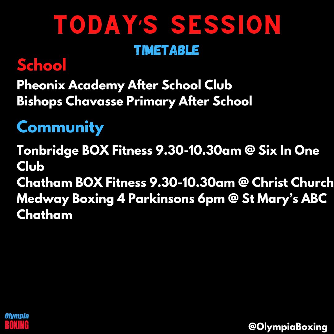 Today's Sessions 🥊
#boxinginschools #doorstepsport