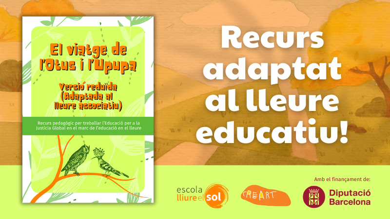 [#RECURS] El viatge de l’Otus i l’Upupa🐦

Publiquem la versió adaptada al #lleure educatiu d’aquest recurs que conté 5 de les 14 activitats més significatives per continuar treballant l’Educació per a la #JustíciaGlobal 🩶

🔗 Accediu als 2 recursos!
bit.ly/4gyYOi0