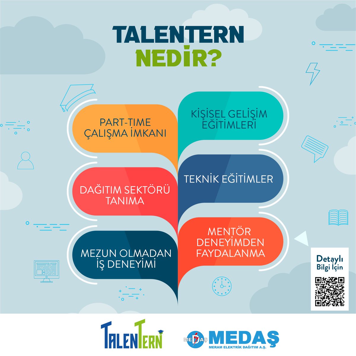 2024-2025 dönemi Talentern Staj Programı kapsamında, alanında yetenekli gençlerin profesyonel dünyaya kazandırılması hedefiyle sürecimize start vermiş bulunmaktayız.Talentern Staj Programı, öğrenciler için şu avantajları sunmaktadır:
Mentorluk,Gerçek İş Deneyimi,Gelişim Olanaklar