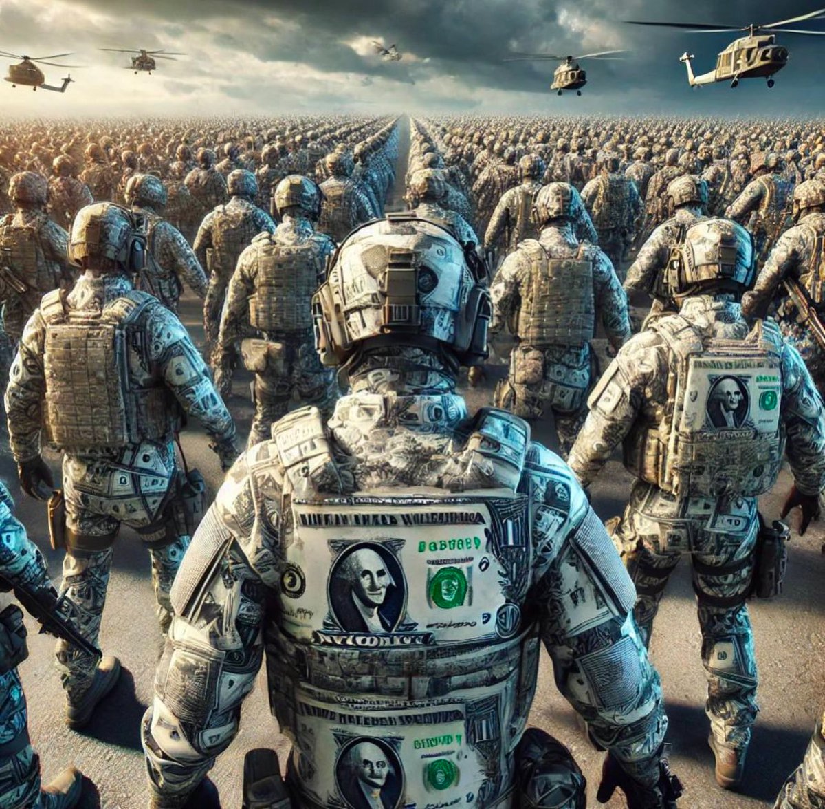 $1 army is ready for war 🪖 
#1Dollar