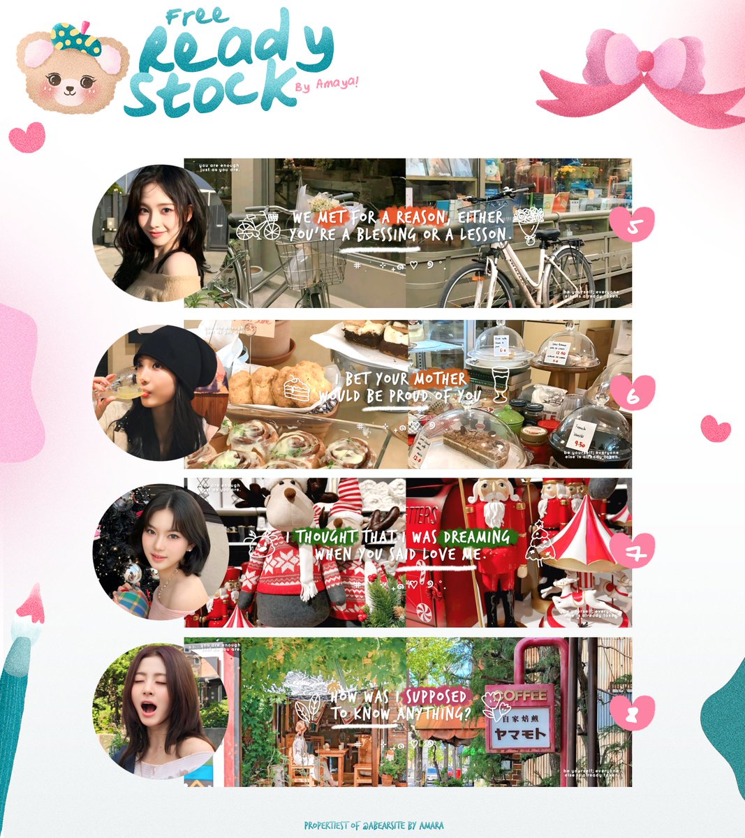 help rt? makasih. 🧸🎀

halo, aku bawa 8 layout FREE ready stock edisi "MEMORIE" dalam rangka 150 hari petualangan kak reyi <a href="/kiftles/">َ</a> &amp; kak raky <a href="/tap1/">raky</a> 💭🎀🥳🧸

💭 Kamis, 19 Desember
⏰ 19.35 wib
📝 by dm

wajib baca tnc dibawah ya! 🧸

#zonauang #zonaba