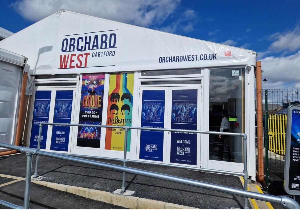 TrafalgarEnt's tweet image. Dartford's Orchard West has been shortlisted for the #InnovationAward at @TheStage Awards 2025! The state-of-the-art venue was conceived, constructed and opened within 3 months as a temporary replacement for @OrchardTheatre while it closed for essential repairs #TheStageAwards